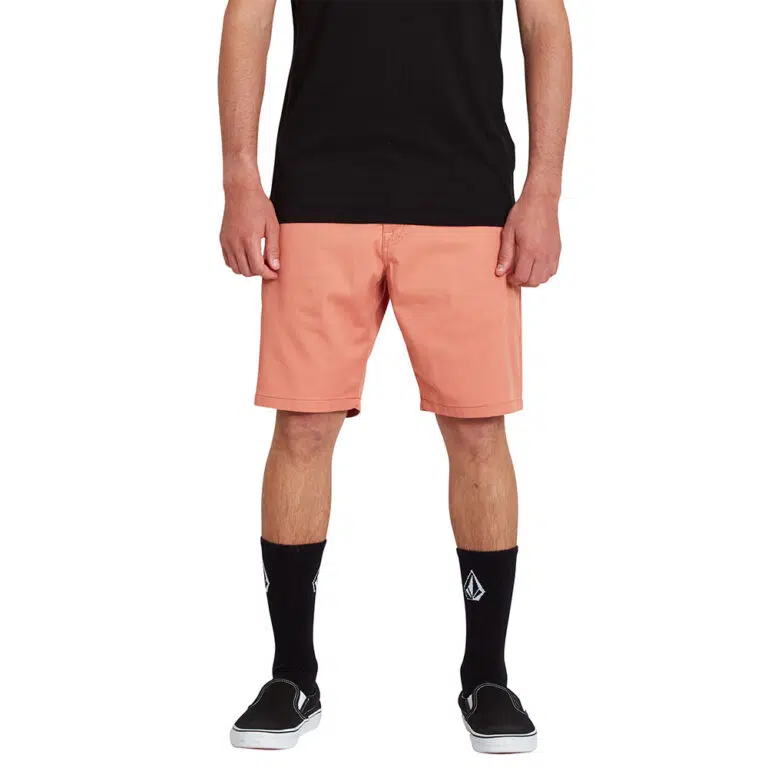 Volcom Frickin Modern Stretch Chino Shorts Clay Orange