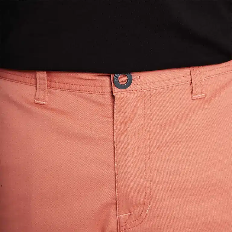 Volcom Frickin Modern Stretch Chino Shorts Clay Orange - Image 5