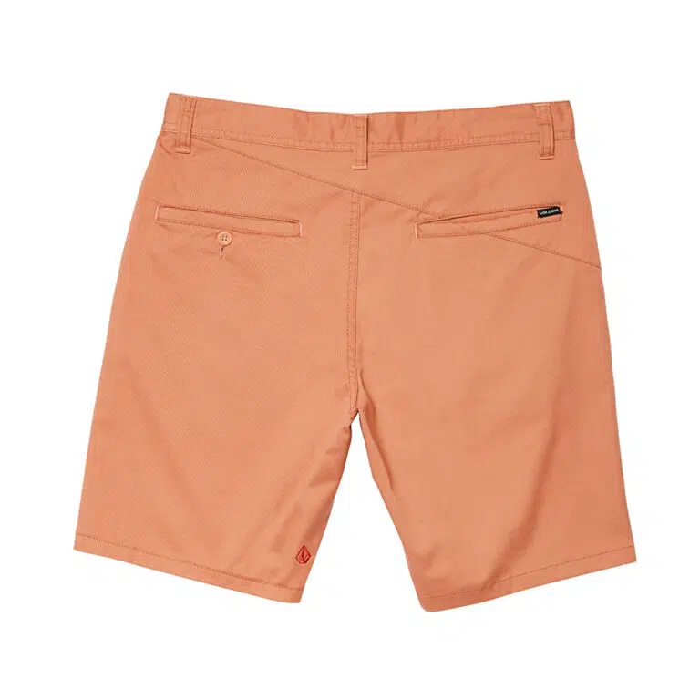 Volcom Frickin Modern Stretch Chino Shorts Clay Orange - Image 6