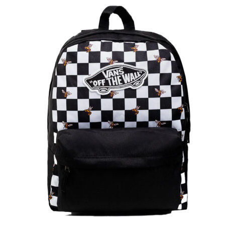 Backpack-Vans-Realm-Bee-Checker-Black-White-NS97-GR