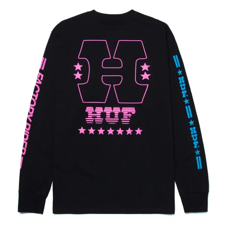 HUF Factory Rider LS Tee Black