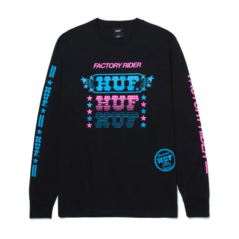 HUF Factory Rider LS Tee Black