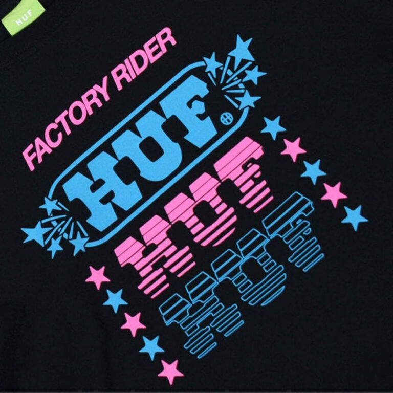 HUF Factory Rider LS Tee Black - Image 3