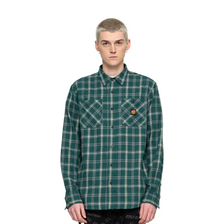 Flannel Shirt Santa Cruz Green Check