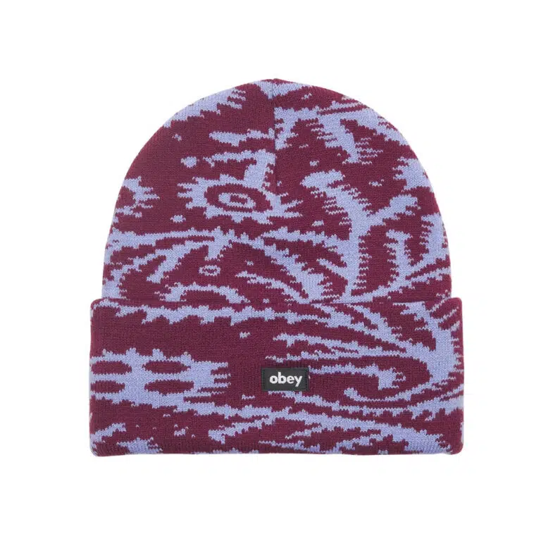 Obey Magnolia Unisex Beanie Beetroot Multi