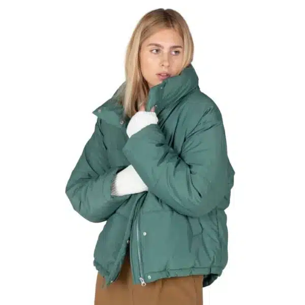 24 Colours Puffer Jacket Green