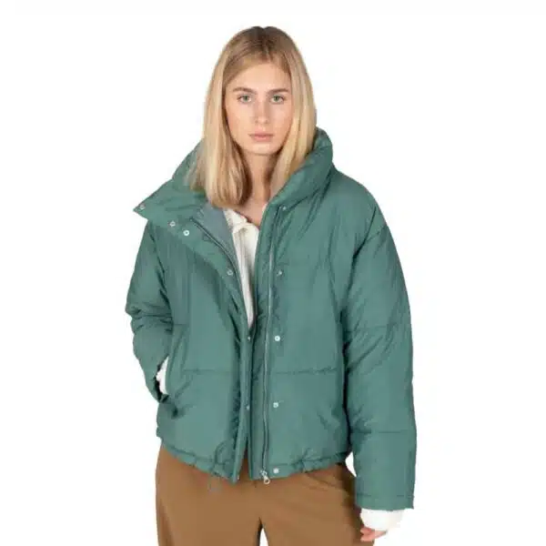 24 Colours Puffer Jacket Green