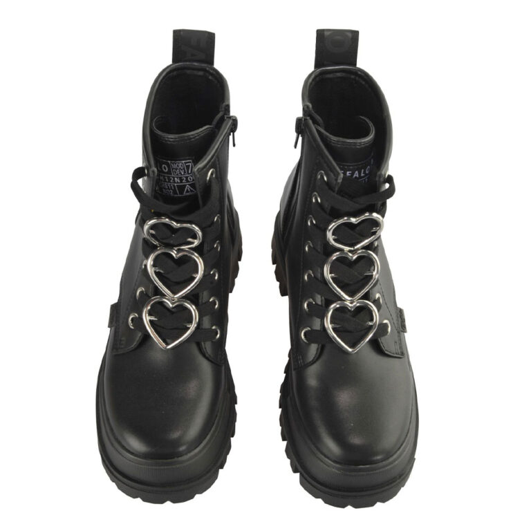 Buffalo Aspha RLD Heart Boots Black