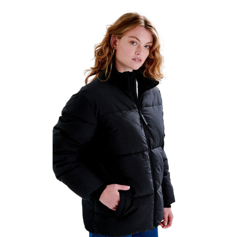 24 Colours Puffer Jacket Black