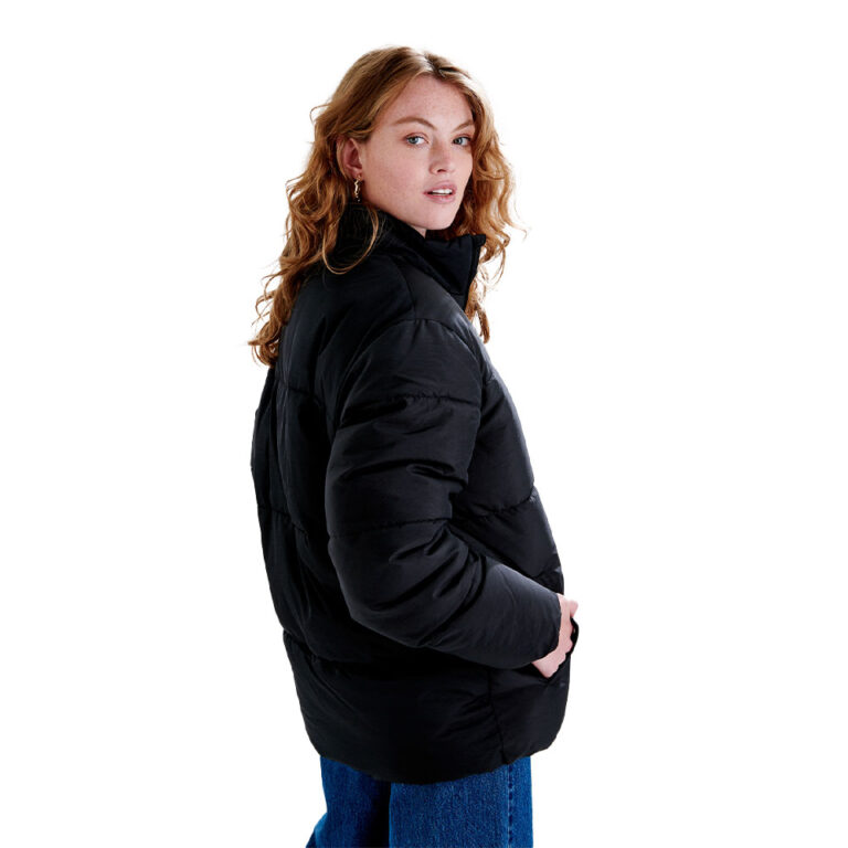 24 Colours Puffer Jacket Black