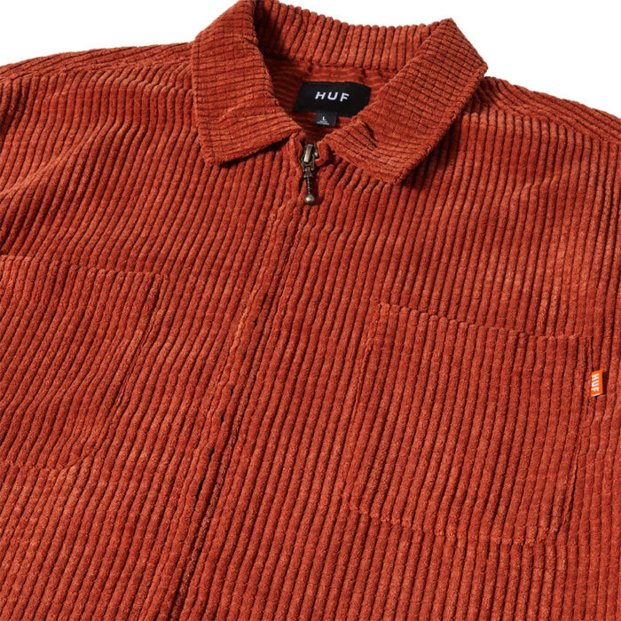 HUF Cornelius Zip Shirt Rust