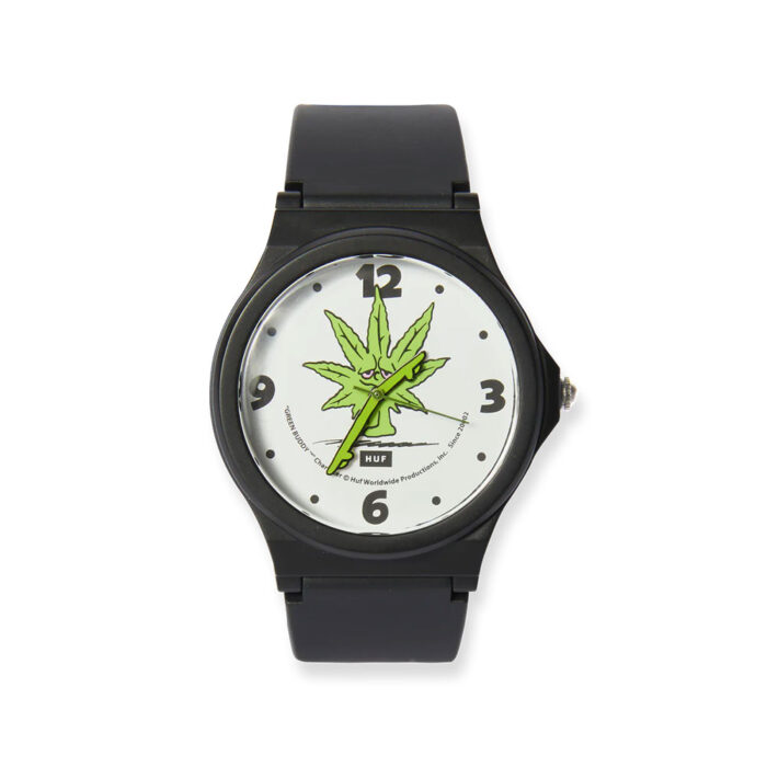 HUF Green Buddy Unisex Watch Black