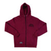 Aceplaymore Sunset Unisex Zip Hoodie Burgundy