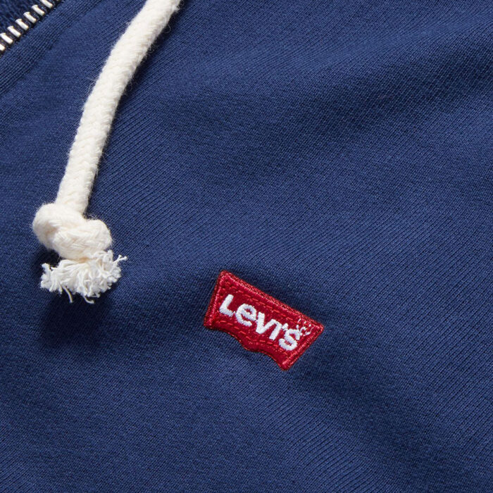 Levi's Original Zip Up Hoodie Academy Naval Blue