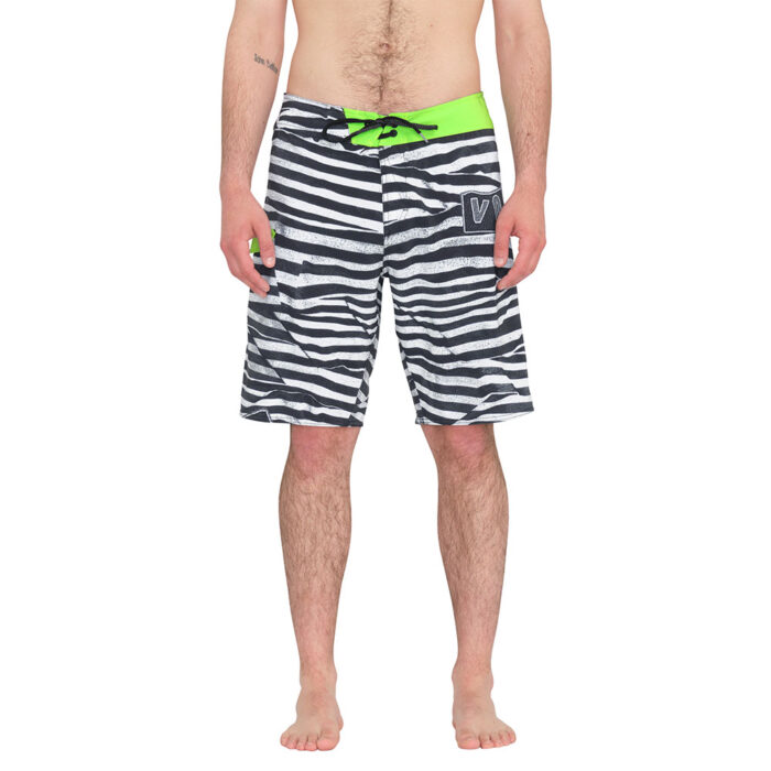 Volcom Mod Lido Print Boardshort 20'' Black White