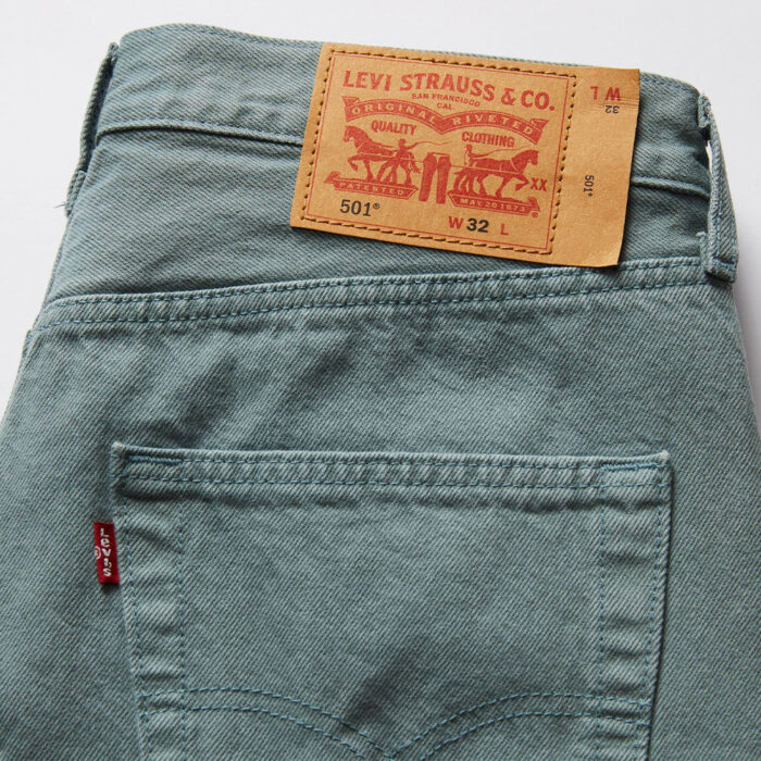 Levi's 501 Original Shorts Garment Dye Green