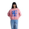 24 Colours Oversized Crewneck Pink