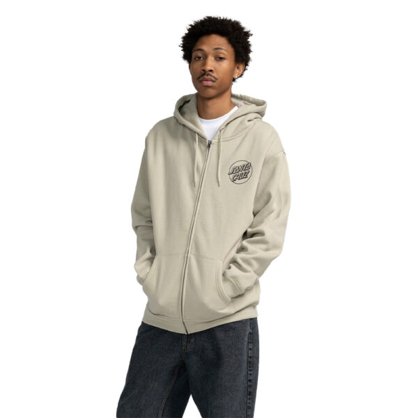 Santa Cruz Kendall Atomic Zip Hood Stone Grey