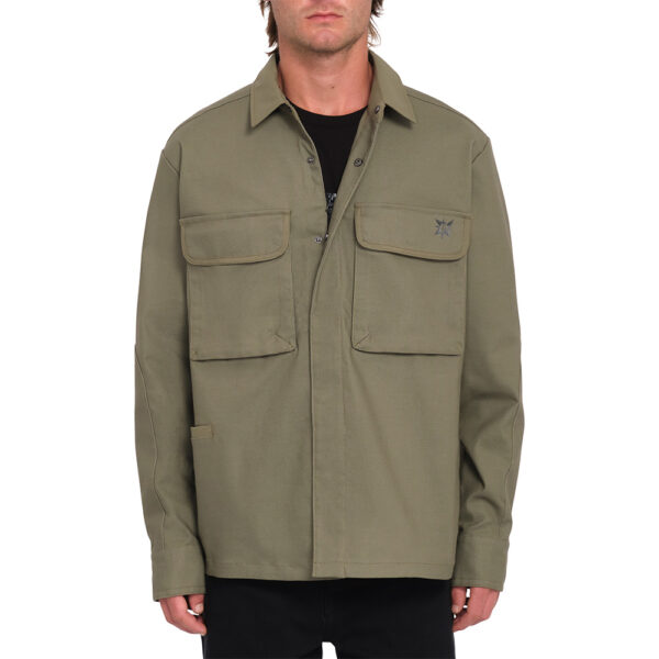 Volcom Iguchi Unisex Work Shirt Wintermoss