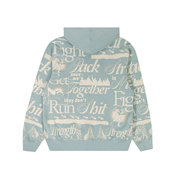 The Hundreds Fight Back Unisex Hoodie Light Blue