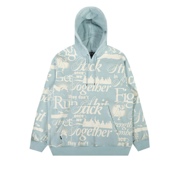 The Hundreds Fight Back Unisex Hoodie Light Blue