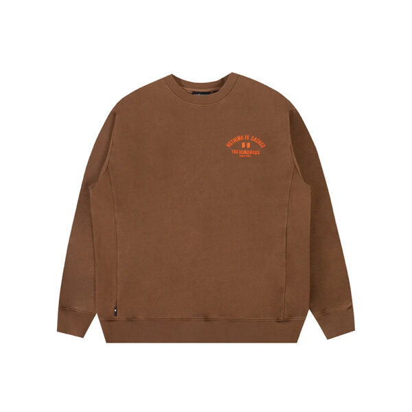 The Hundreds Temp Unisex Crewneck Brown