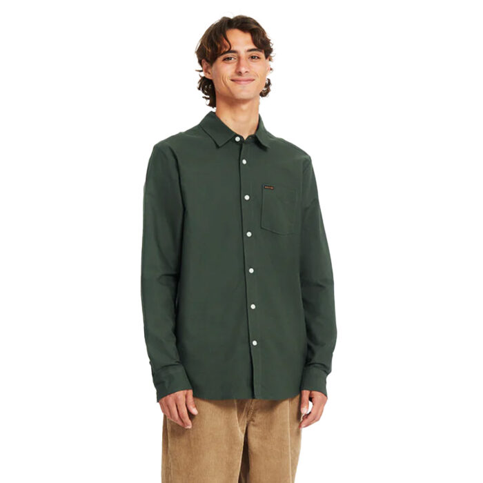 Volcom Veeco Oxford Shirt Dark Forest