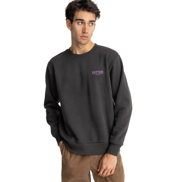 Rhythm Fungi Fleece Crewneck Black