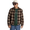 Rhythm James Check Overshirt Brown