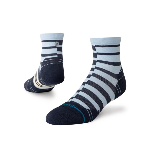 Stance Zippin Light Quarter Running Socks Ice Blue