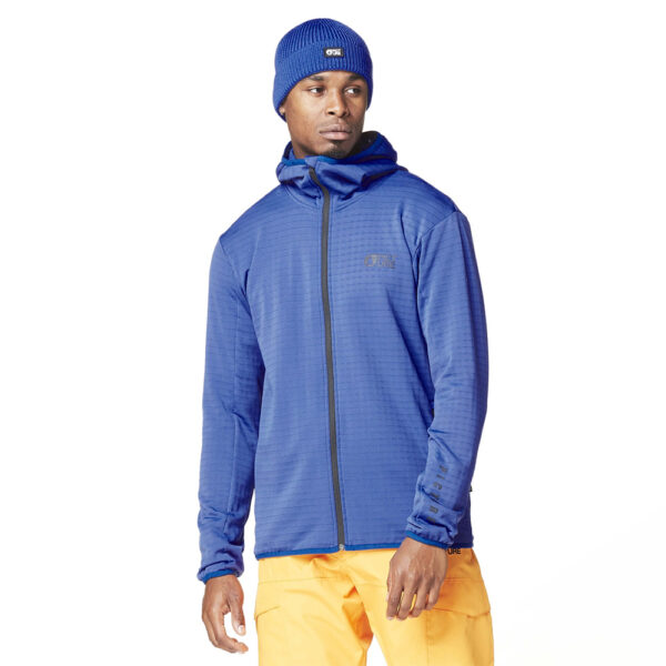 Picture Bake Grid Mid Layer Zip Fleece Ultramarine