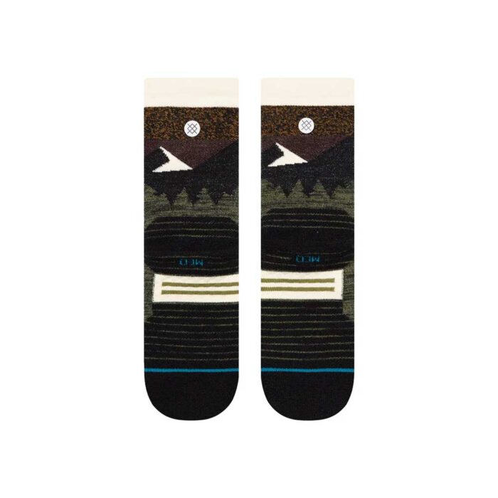 Stance Mid Wool Hiking Crew Socks Olive