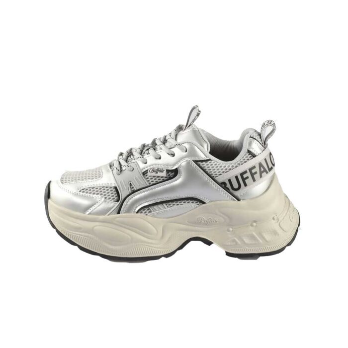 Buffalo Para Sneakers Silver White Black