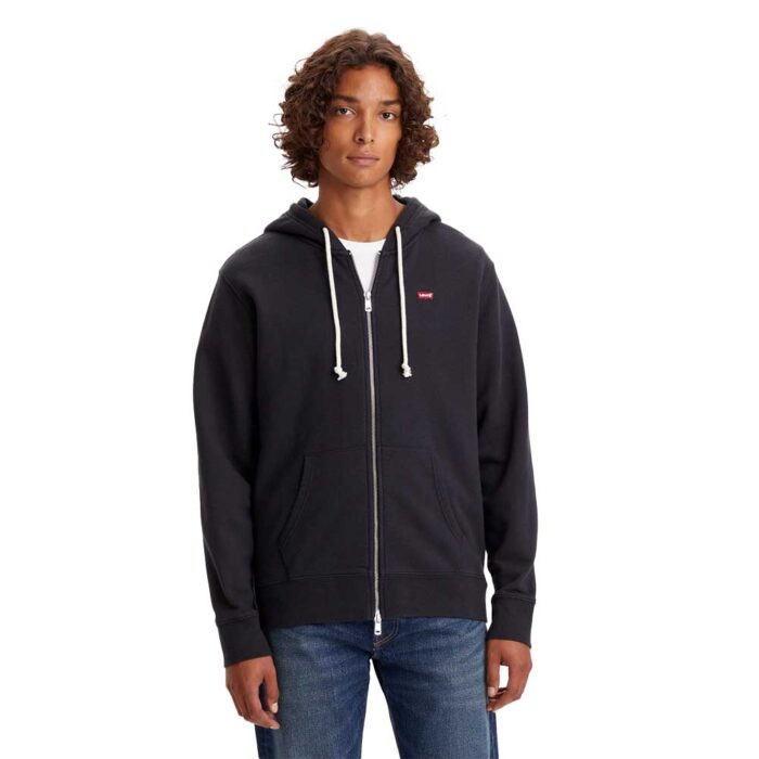 Levi's Original Zip Up Hoodie Mineral Black