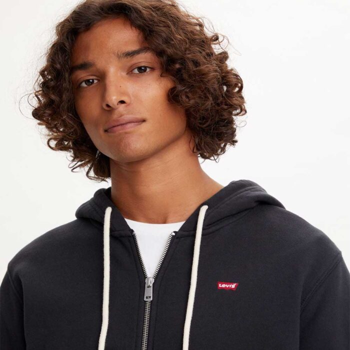 Levi's Original Zip Up Hoodie Mineral Black